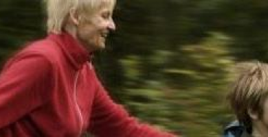 Older woman running