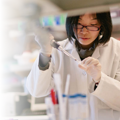 Lab Technician Pipetting